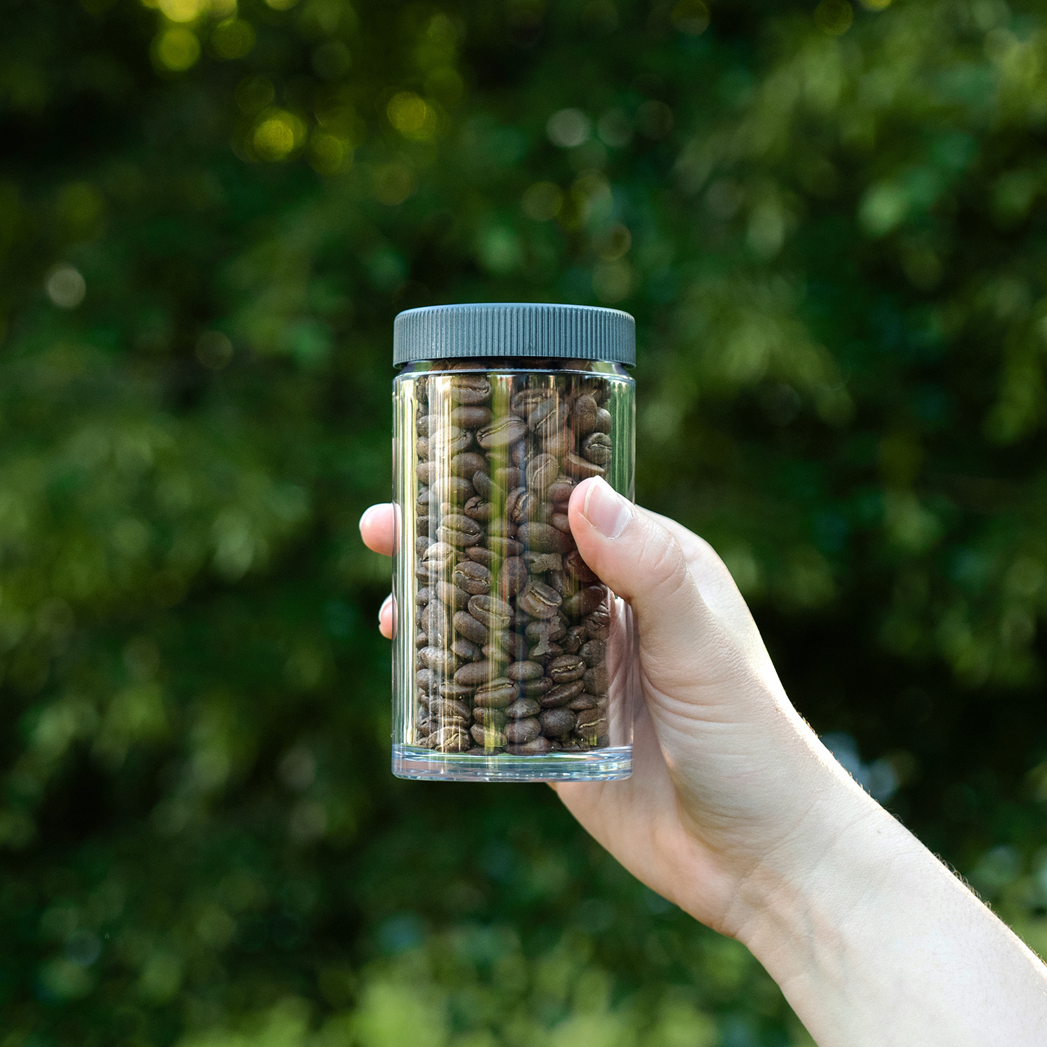 Comandante - Large Bean Jar with Lid - Clear Polymer