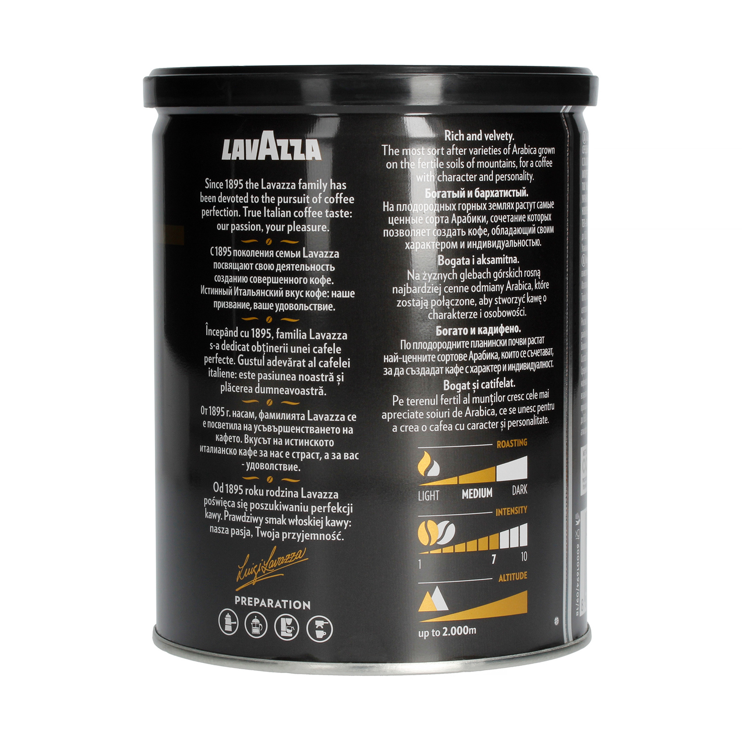 Lavazza - kawa mielona Qualita Oro Mountain Grown puszka 250 g