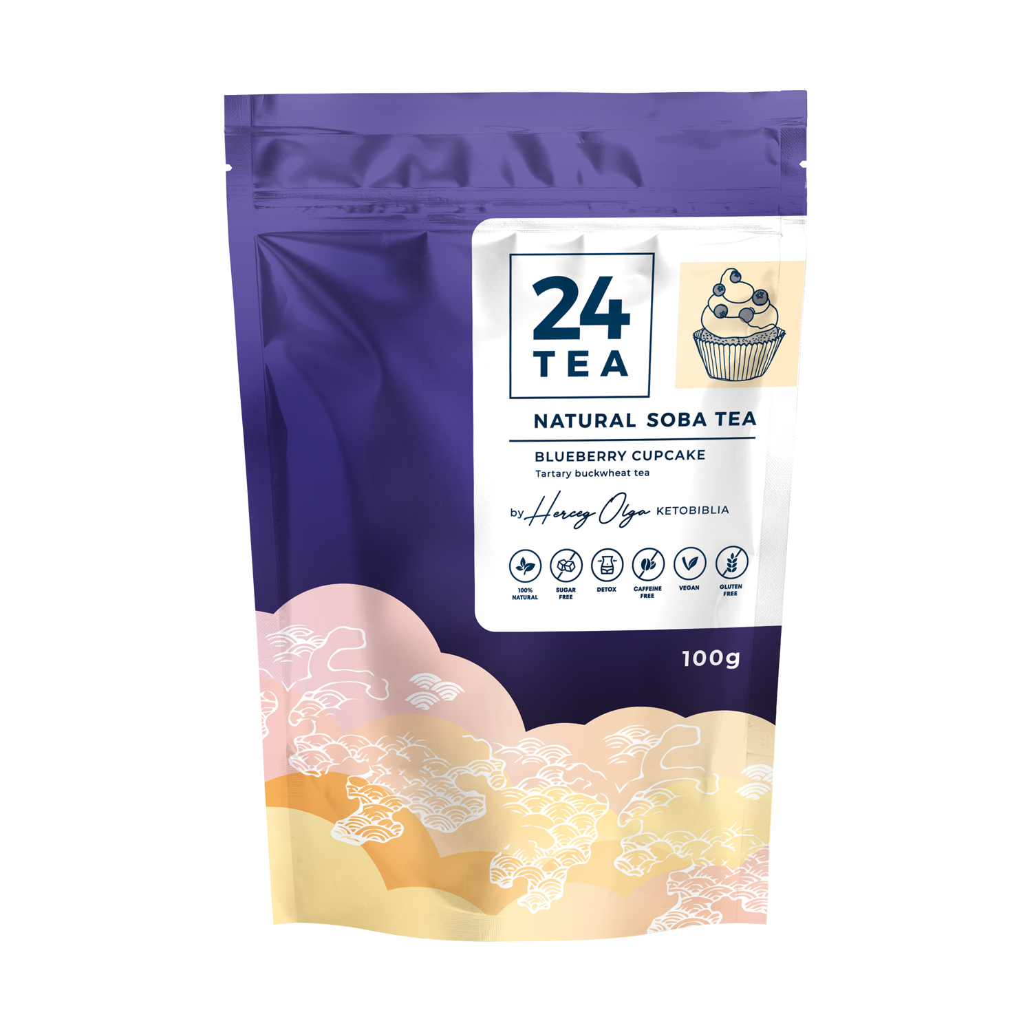 24Tea - herbatka gryczana Blueberry Cupcake 100 g