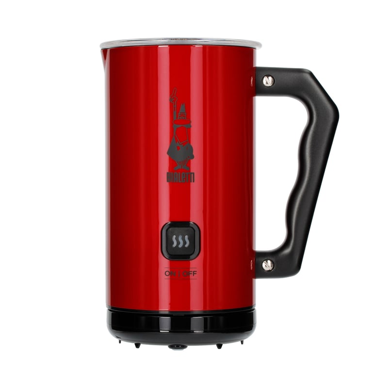 Bialetti Milk Frother MKF02 Rosso - Elektryczny spieniacz do mleka Czerwony