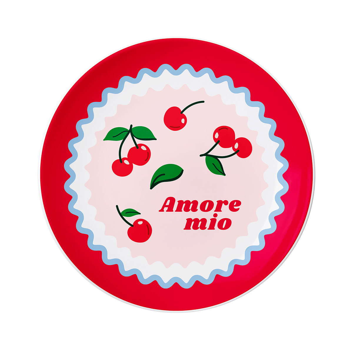 Bialetti - Fruit Vibes Talerz deserowy w wiśnie