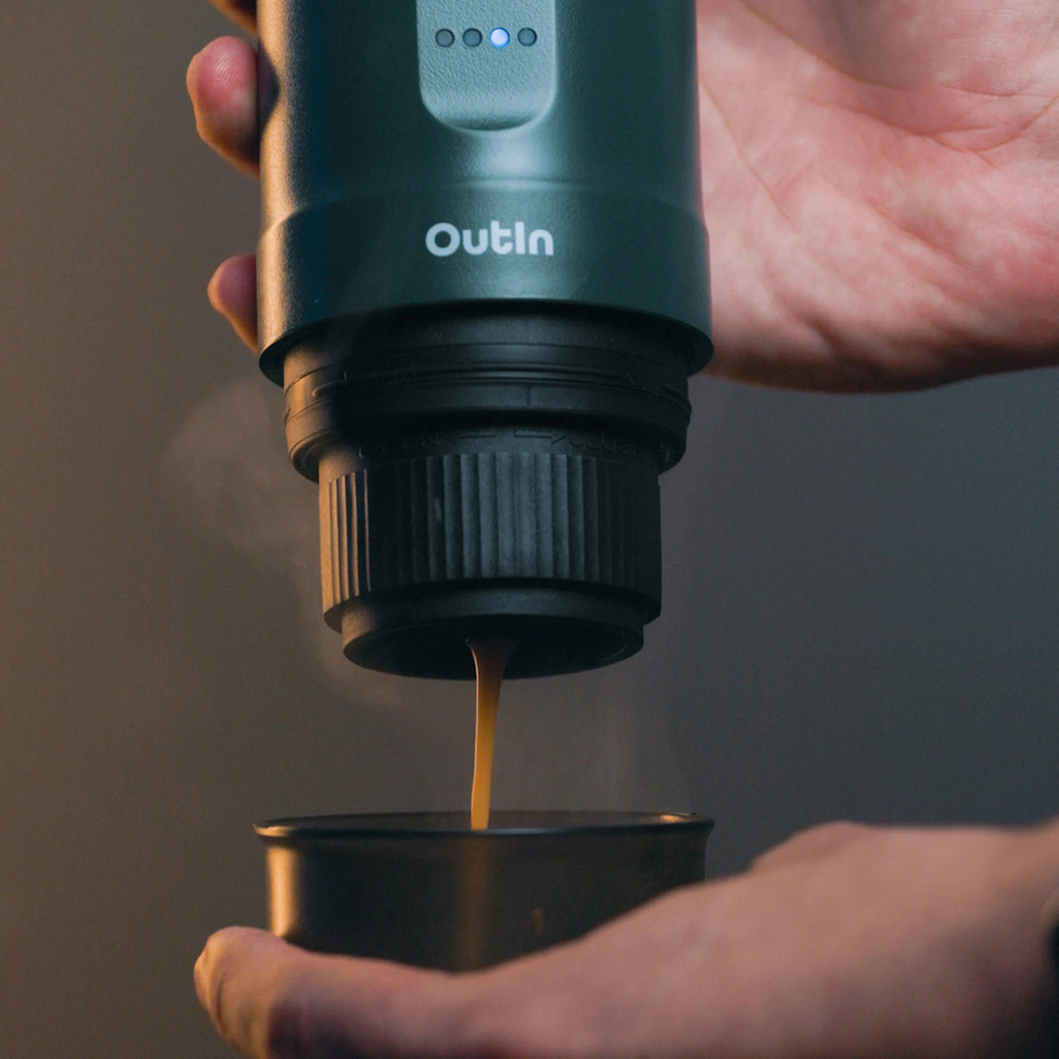 Outin - Nano Espresso Maker - Przenośny ekspres Teal