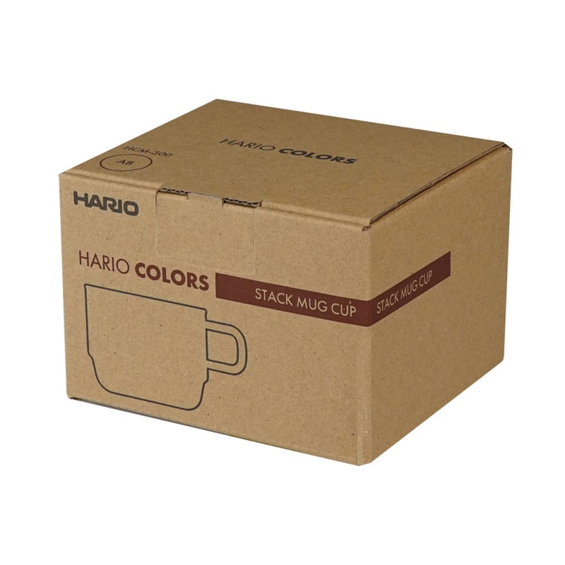 Hario - Colors Stacking Mug Cup - Szklany kubek bursztynowy 300ml