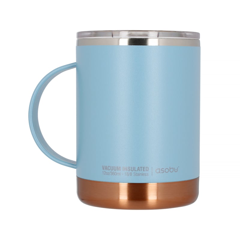 Asobu - Ultimate Coffee Mug Blue - Insulated Mug 360ml
