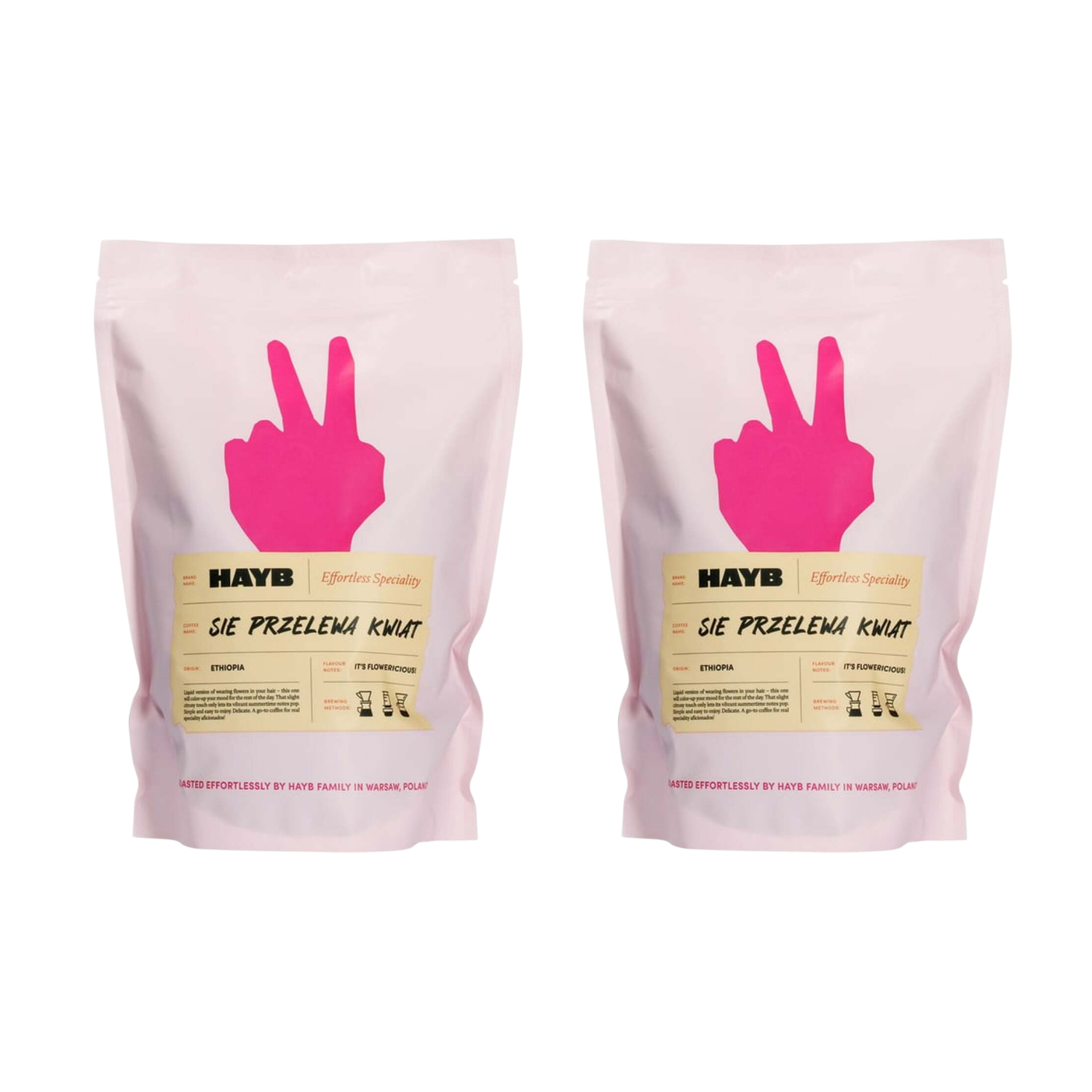 Set 2x HAYB - SIE PRZELEWA Kwiat Washed Filter 500 g