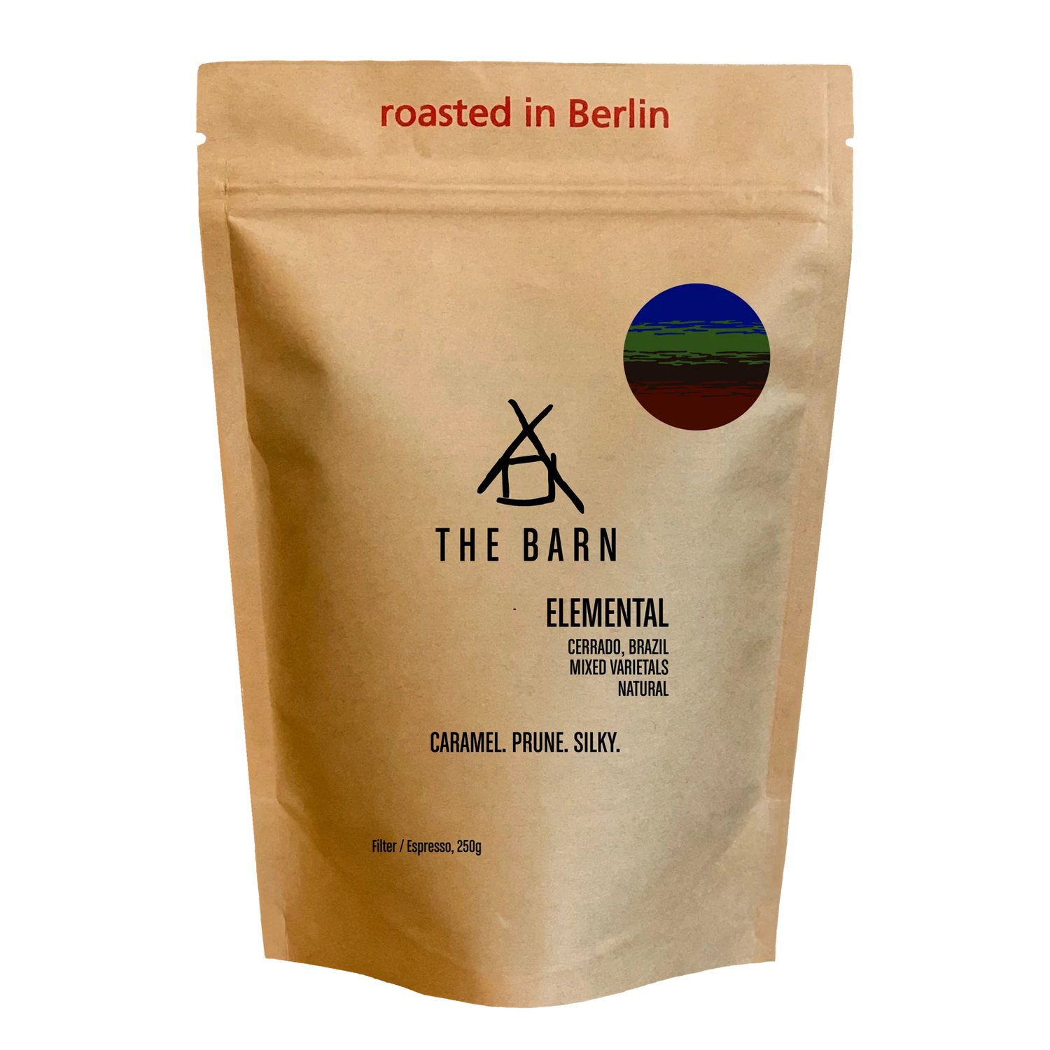 The Barn - kawa ziarnista Brazylia Elemental Coffee Natural Omniroast 250 g