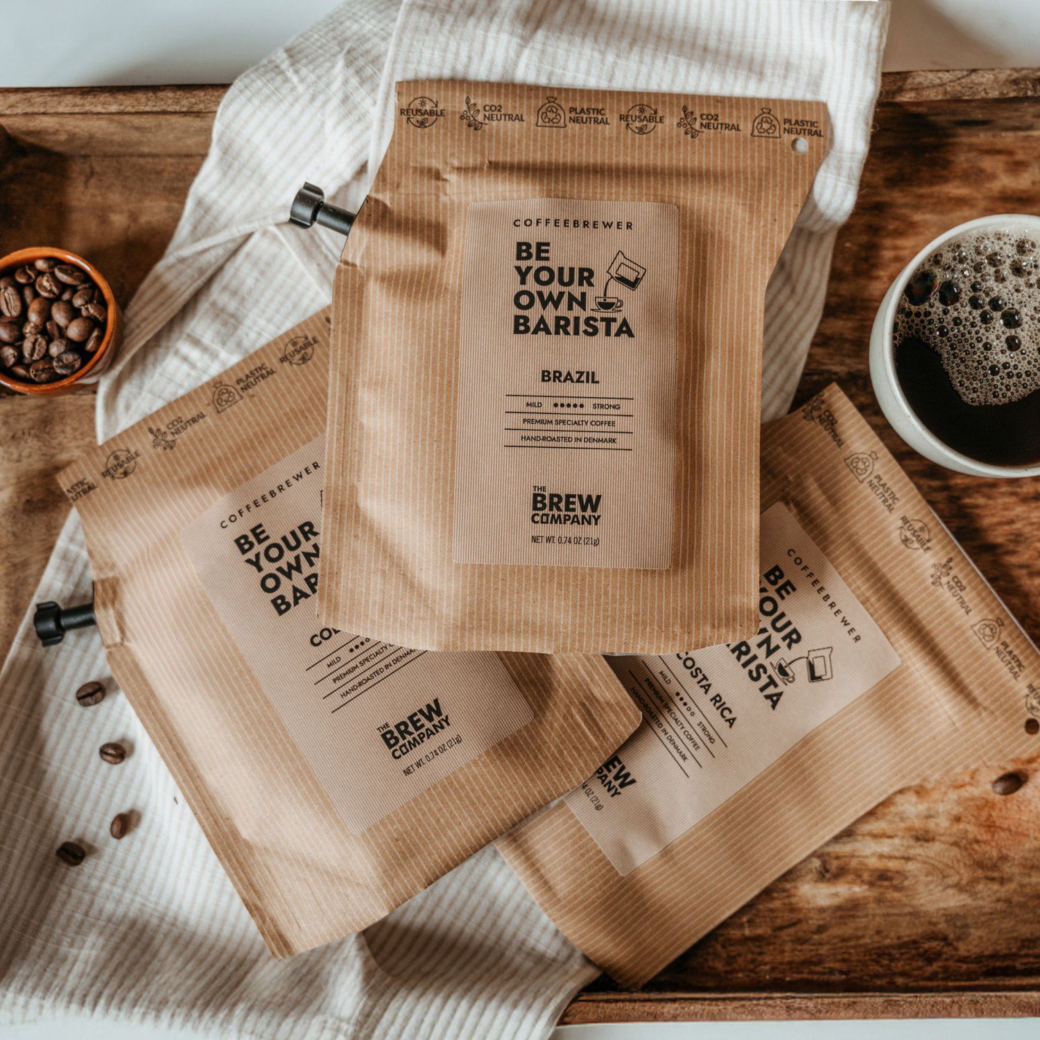 The Brew Company - kawa w saszetce Kostaryka Coffeebrewer - 1 saszetka 21g