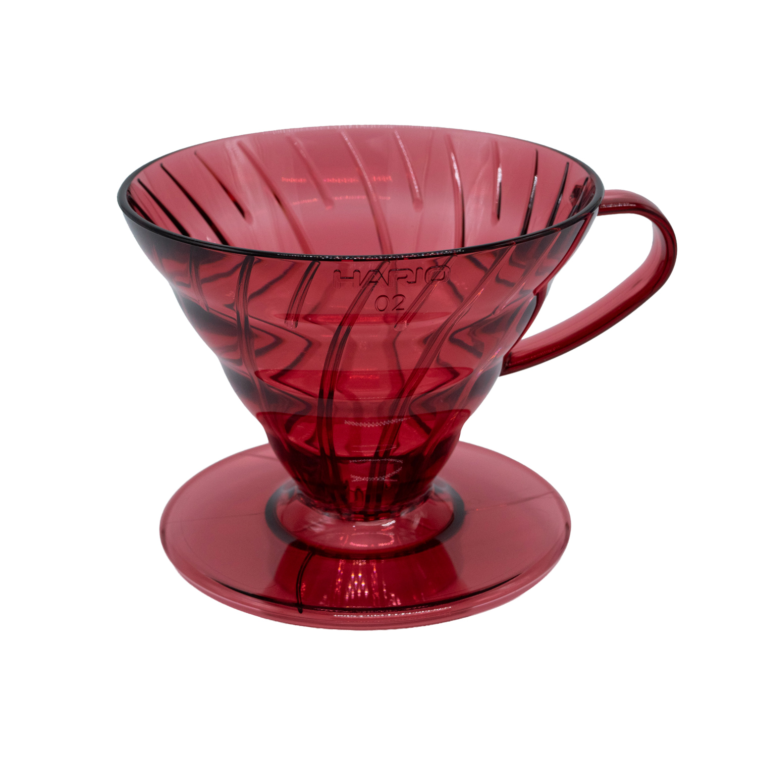 Hario - Dripper plastikowy V60-02 Momiji Red czerwony