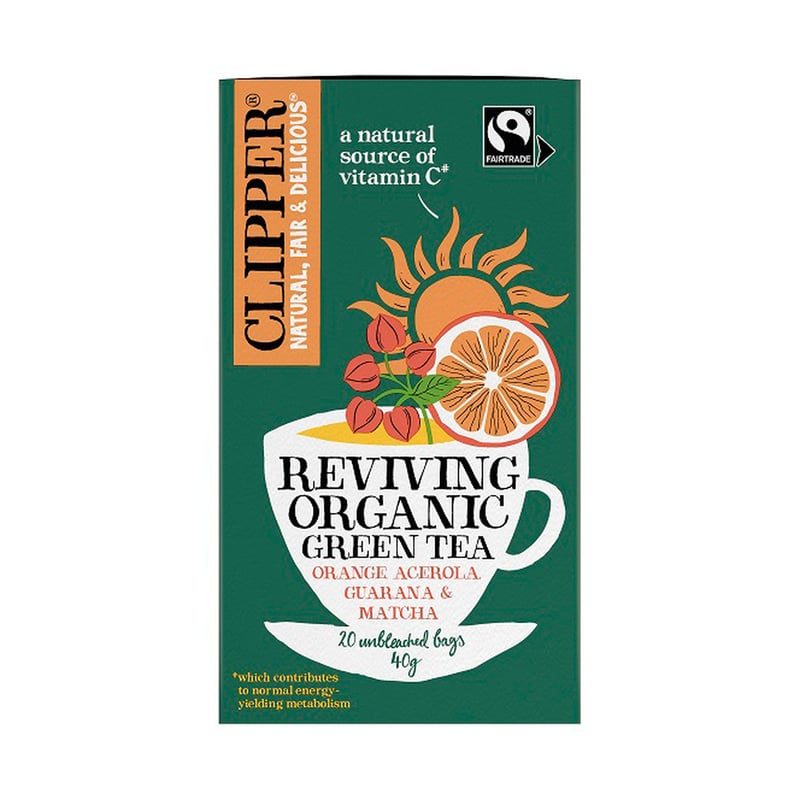 Clipper - Organic Reviving Green Tea - Herbata 20 Torebek