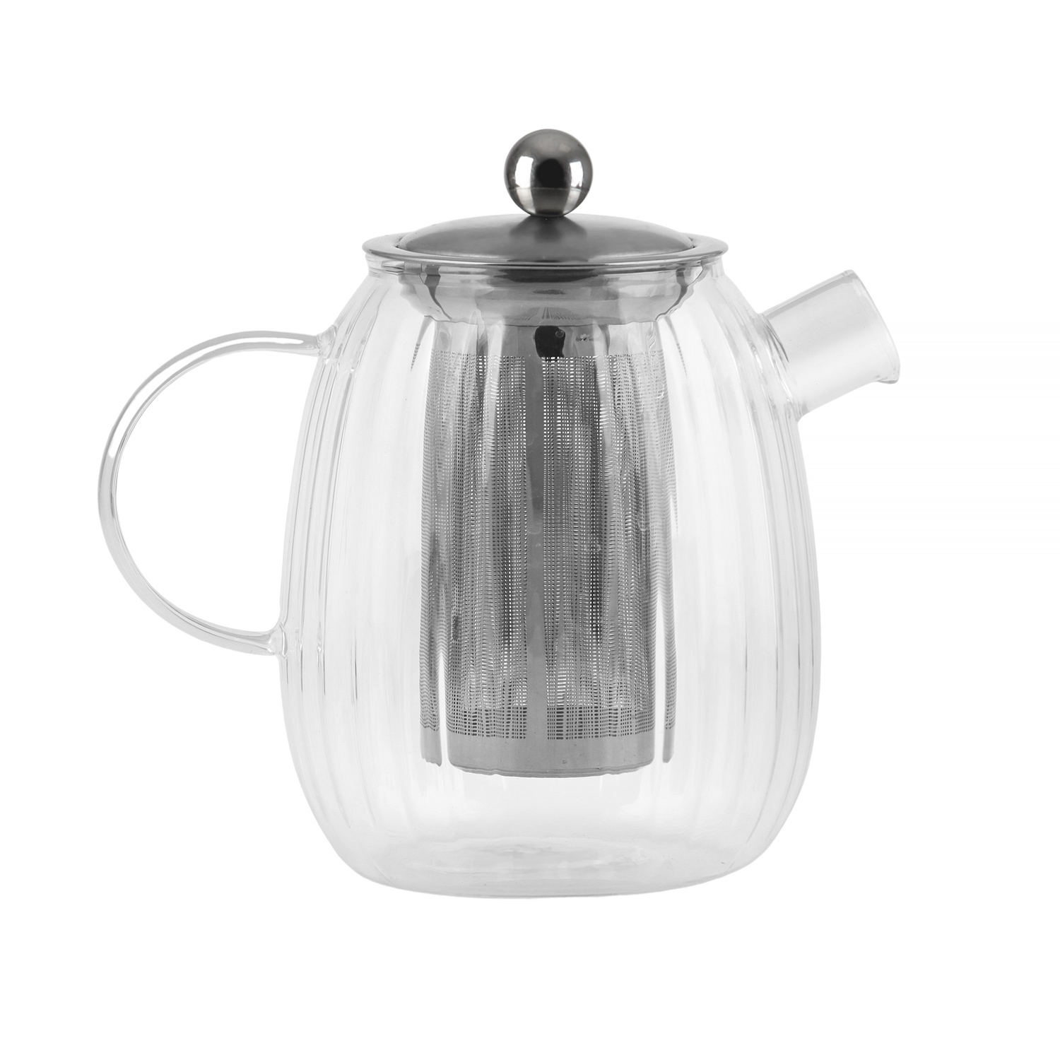 Vialli Design - Tulip Brewing Jug with Filter Silver Matt 1l