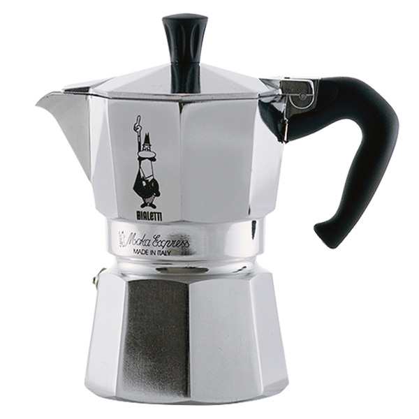 Stovetop Espresso Maker 3 Cup - Silver - Coffee Roaster