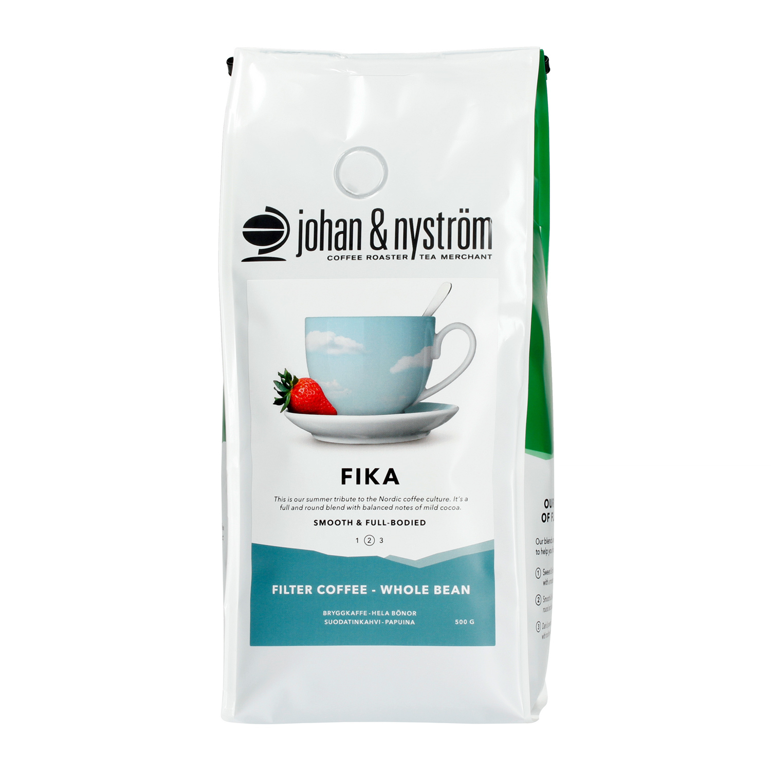 Johan & Nyström - kawa ziarnista Fika Filter 500 g (outlet)