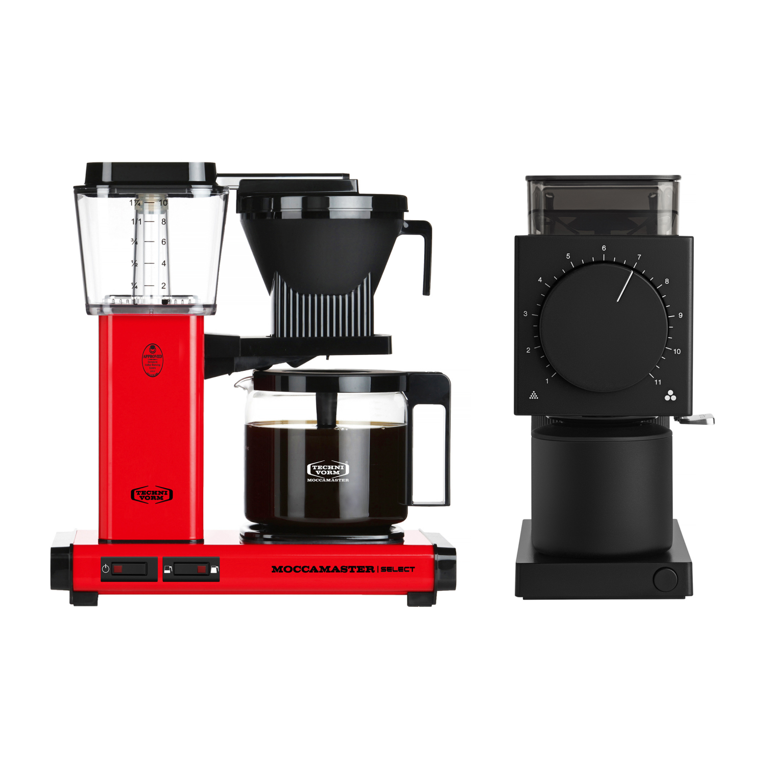 Zestaw Moccamaster KBG Select red i Fellow Ode 2