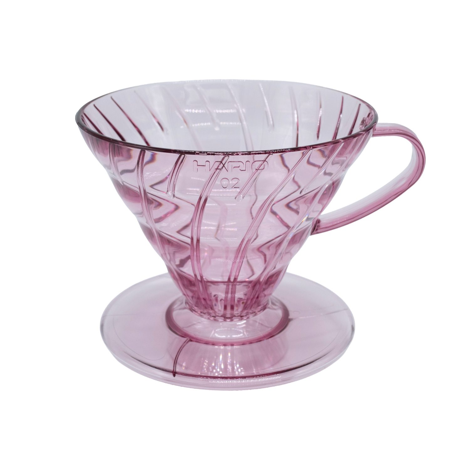 Hario - Dripper plastikowy V60-02 Sakura Pink różowy