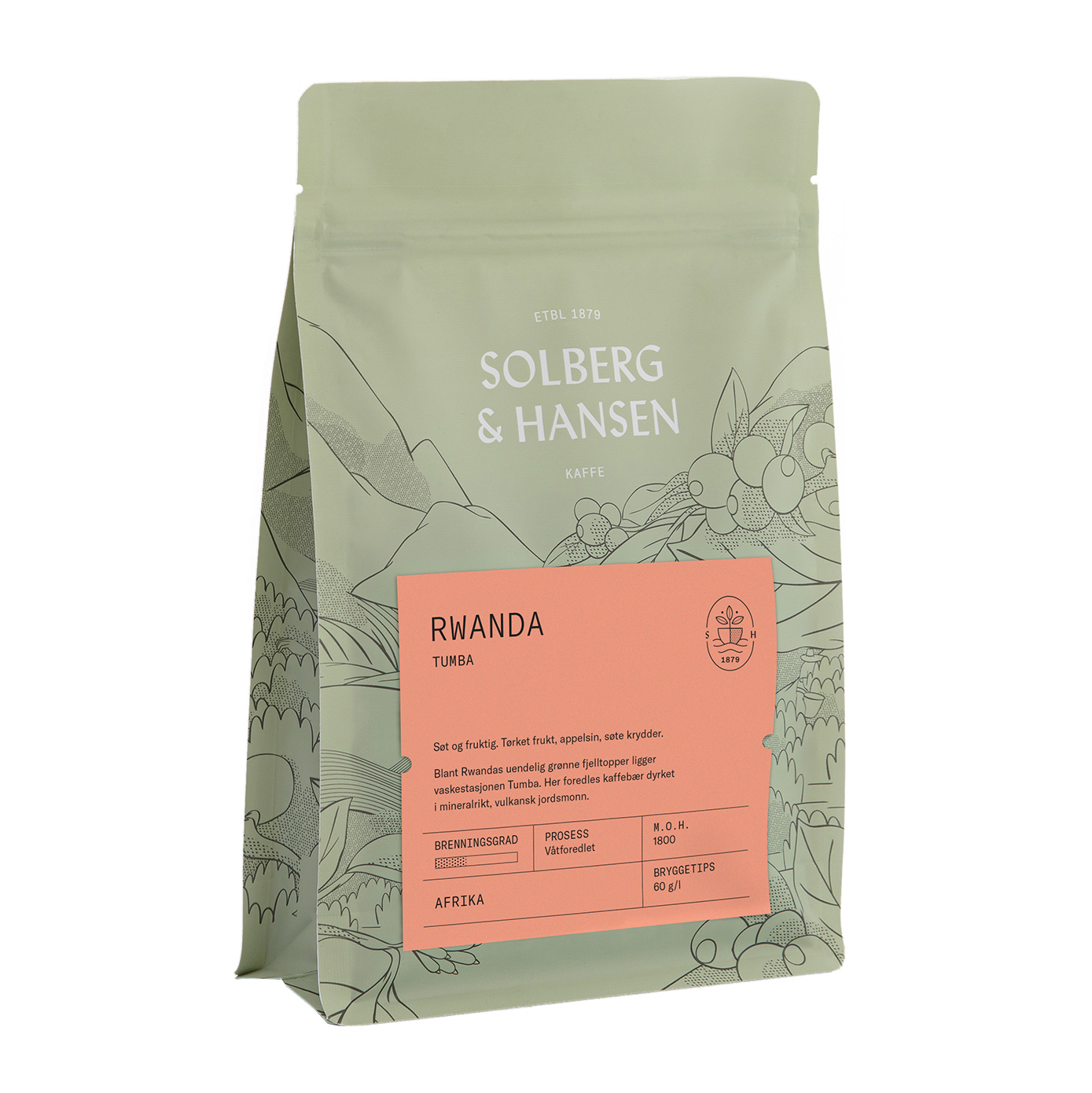 Solberg & Hansen - kawa ziarnista Rwanda Tumba Filter 250 g