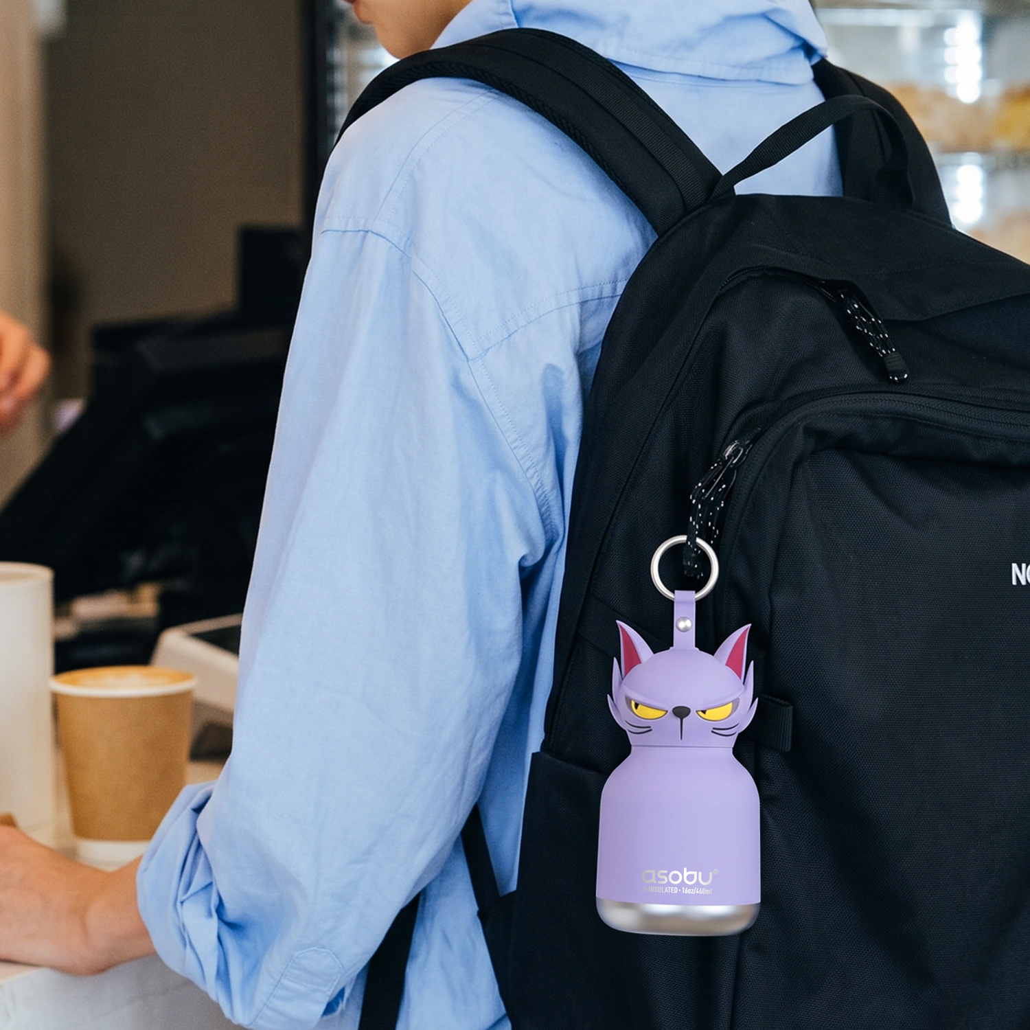 Asobu - Spookies Jinx Insulated Bottle with Straw 200 ml