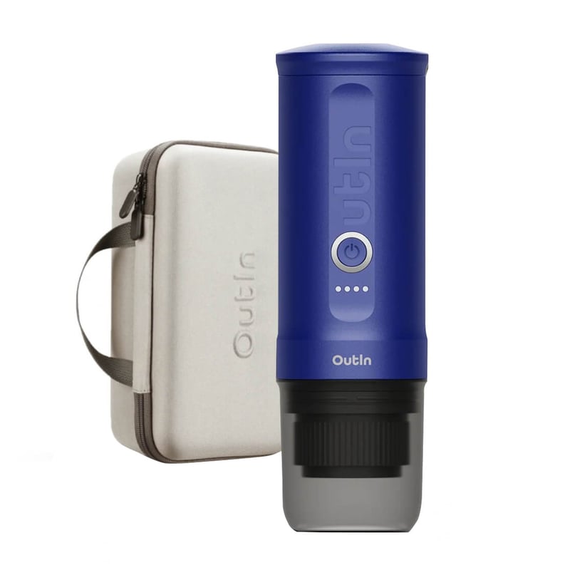 Outin - Nano Espresso Maker - Przenośny ekspres + akcesoria Ocean Blue