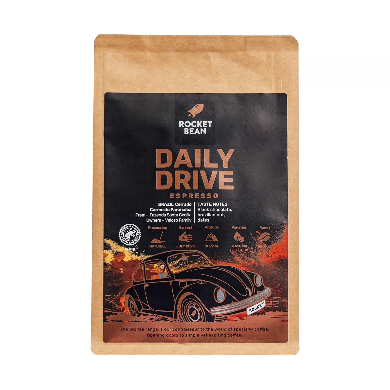 Rocket Bean - DAILY DRIVE Brazylia Natural Espresso 200g