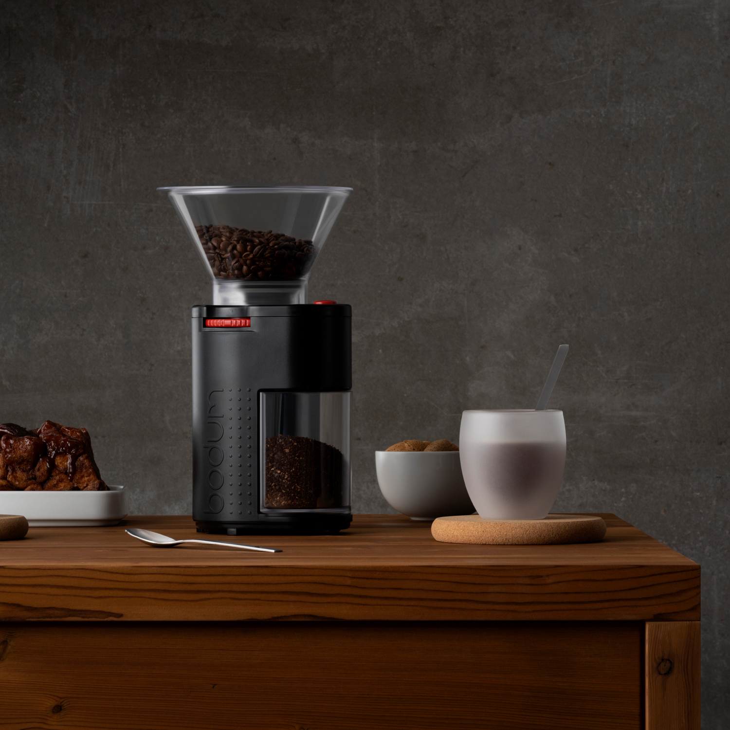 Bodum - Młynek automatyczny Bistro Black guma