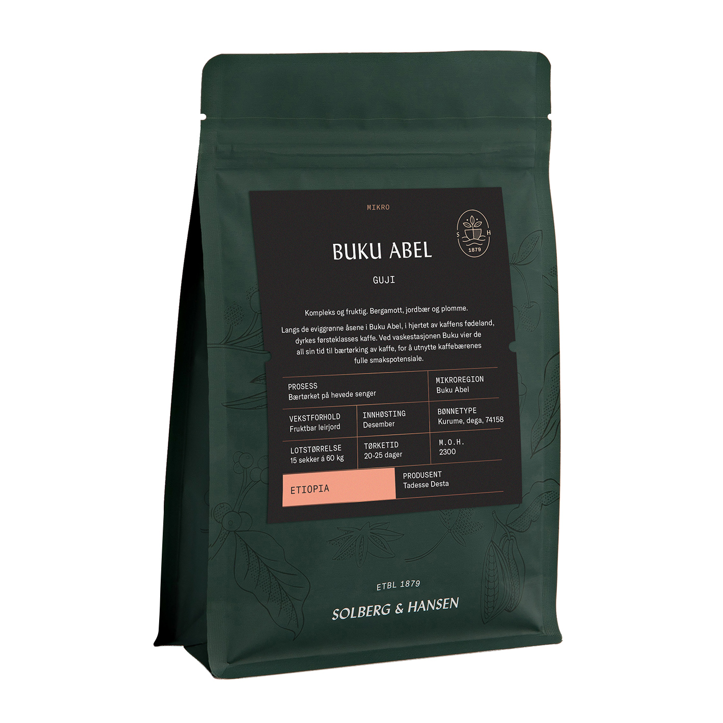 Solberg & Hansen - Ethiopia Buku Abel Guji Natural Filter 250g