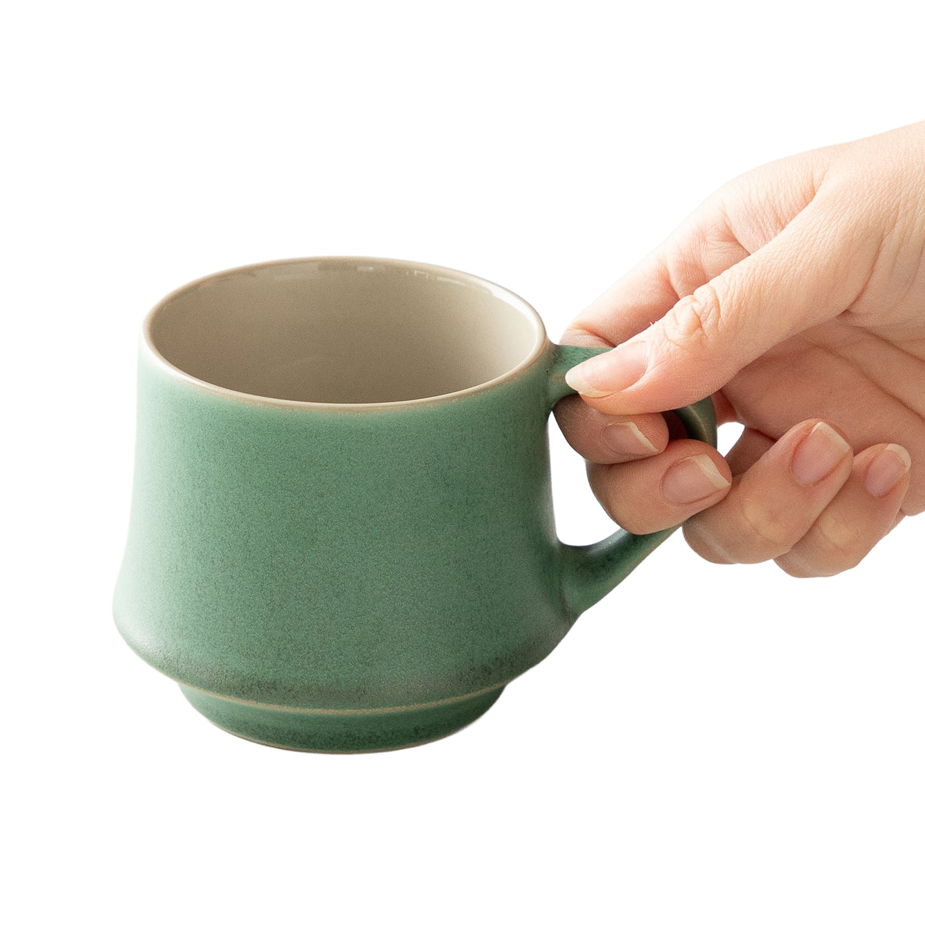 ORIGAMI - Kubek ceramiczny Flare Mug 300ml Zielony