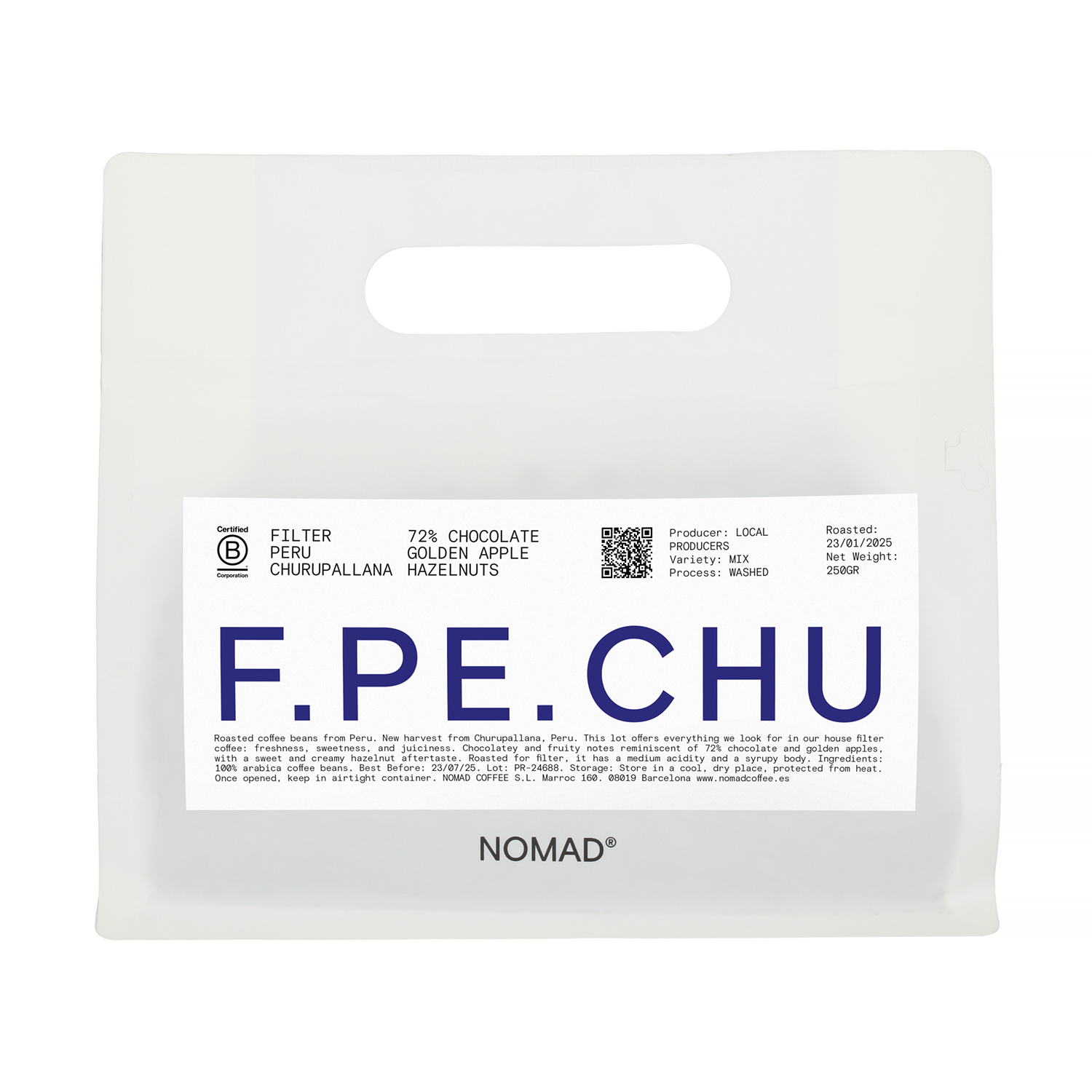 Nomad Coffee - Peru Churupallana Washed Filter 250g