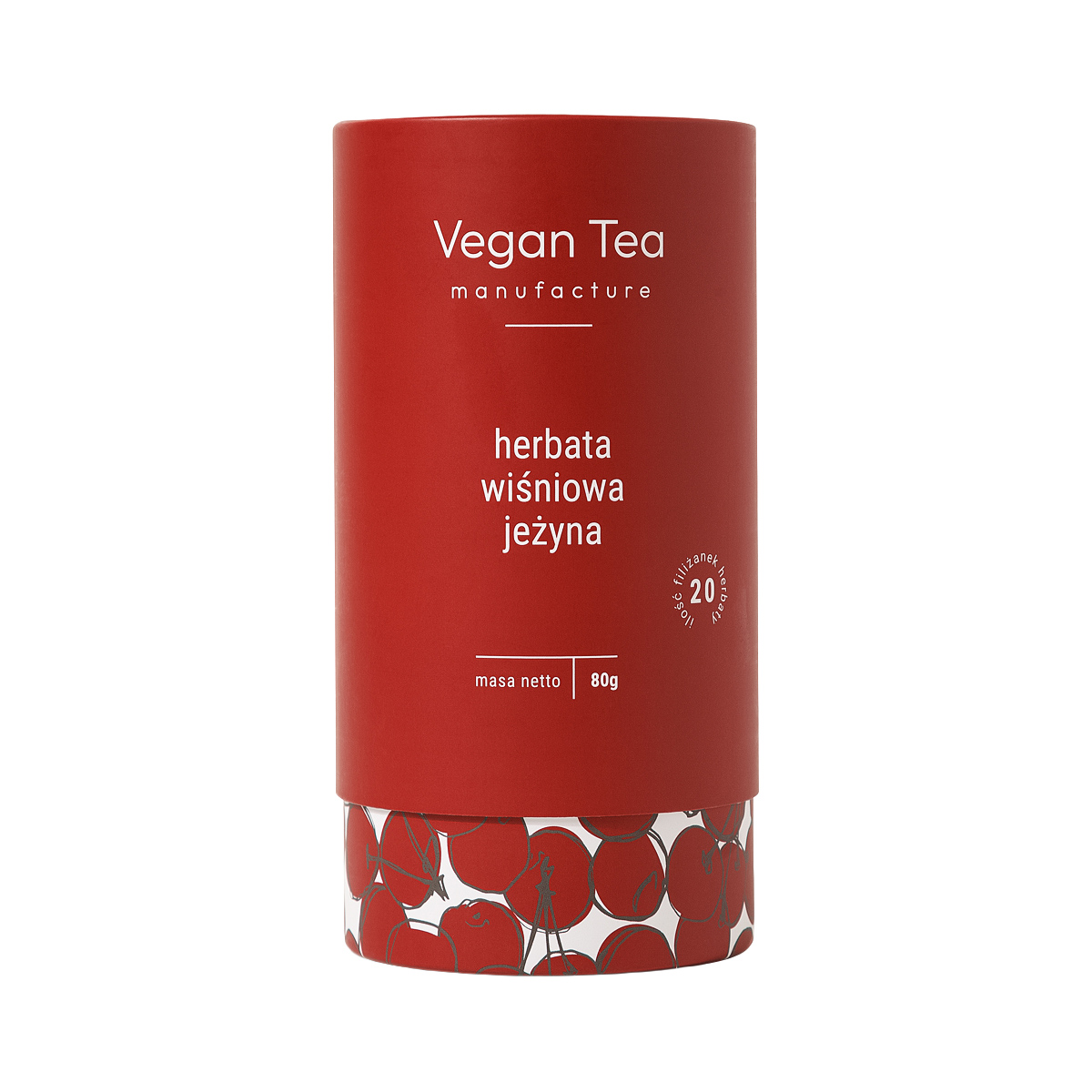 Vegan Tea - czarna herbata sypana Wiśniowa Jeżyna 80 g