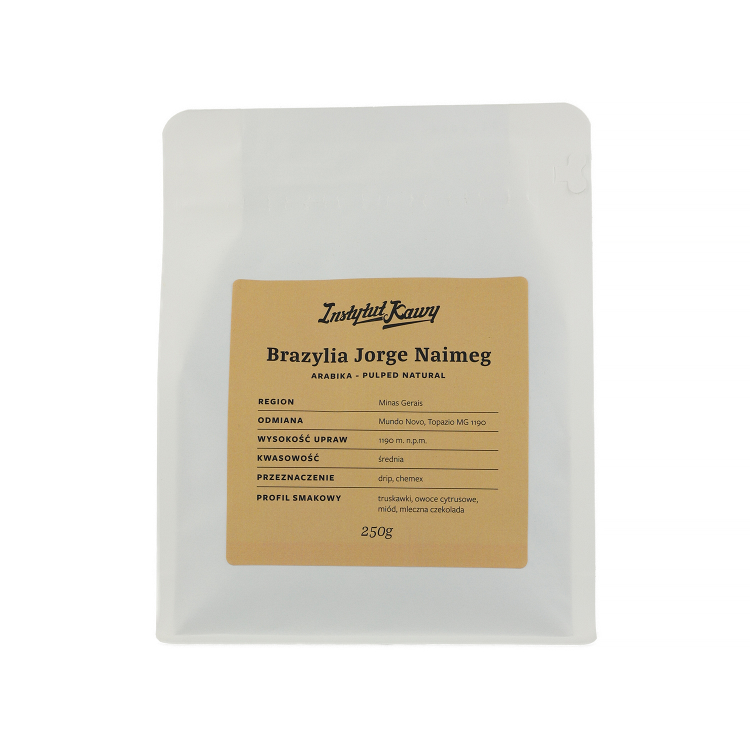 Instytut Kawy - Brazil Jorge Naimeg Pulped Natural Filter 250g