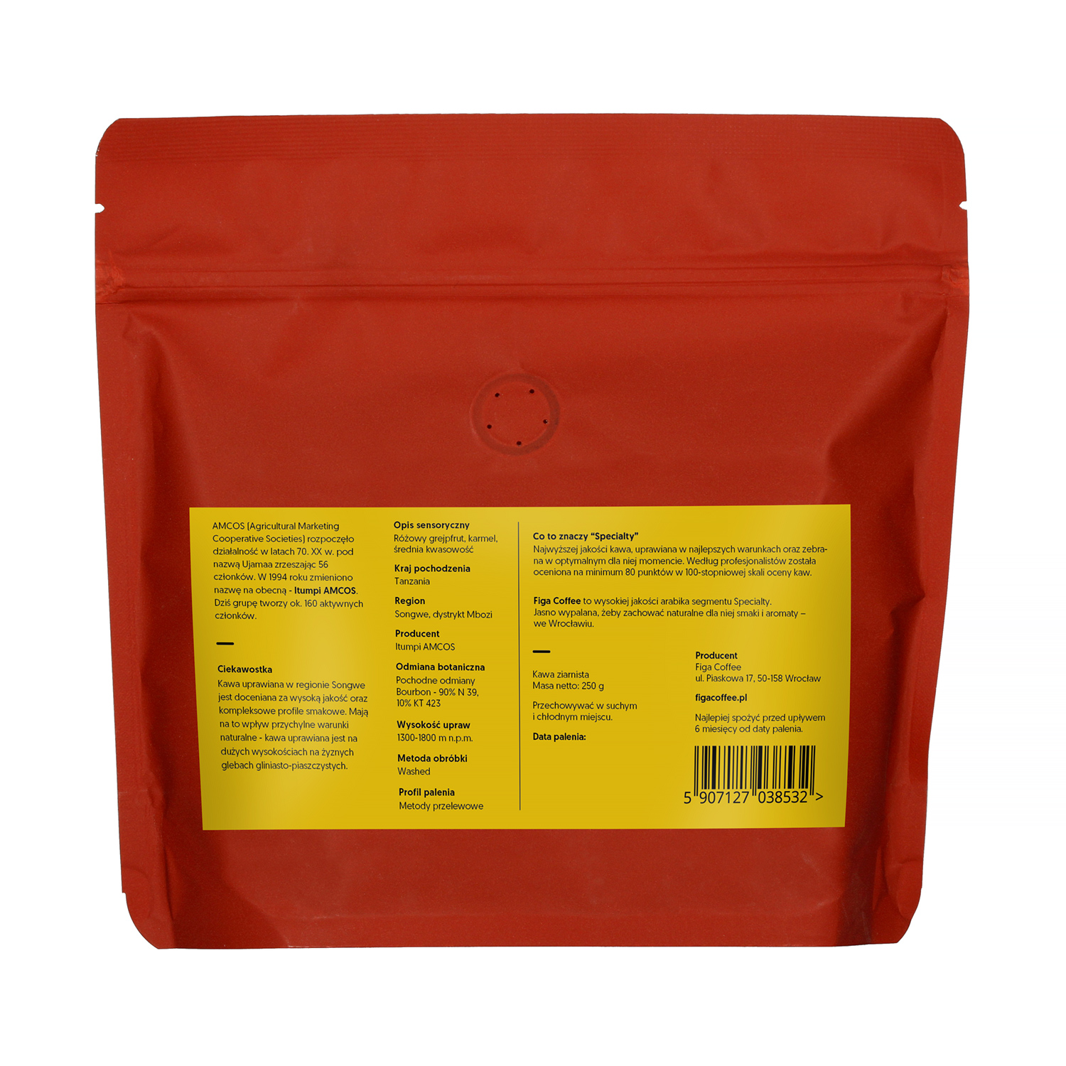 Figa Coffee - Tanzania Itumpi AA Washed Filter 250 g