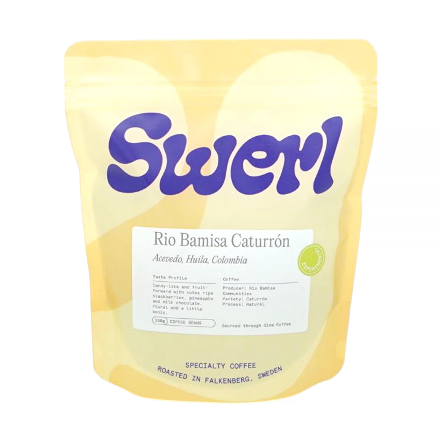 Swerl Coffee - Colombia Rio Bamisa Caturrón Natural Filter 250g