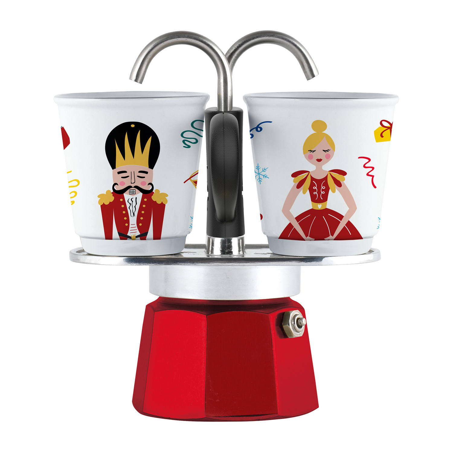 Bialetti - Mini Express Nutcracker 2tz + 2 Filiżanki