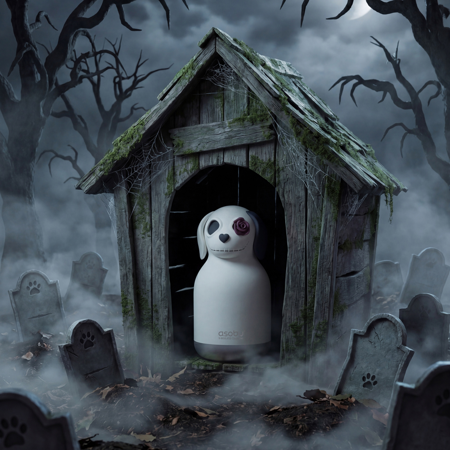 Asobu - butelka termiczna Spookies Frankinpup pies zombie 700 ml
