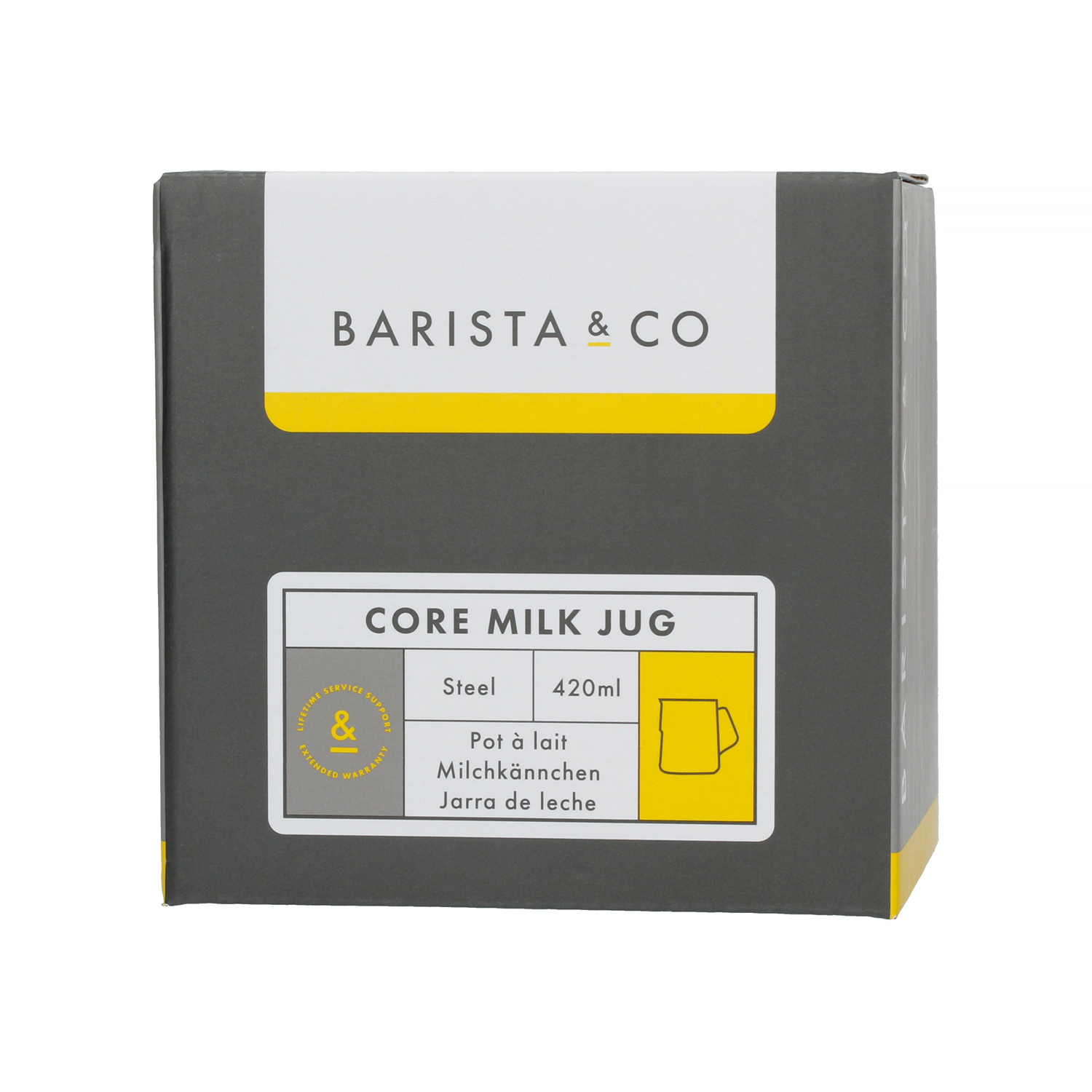 Barista & Co - Core Milk Jug Steel - Dzbanek do mleka 420 ml