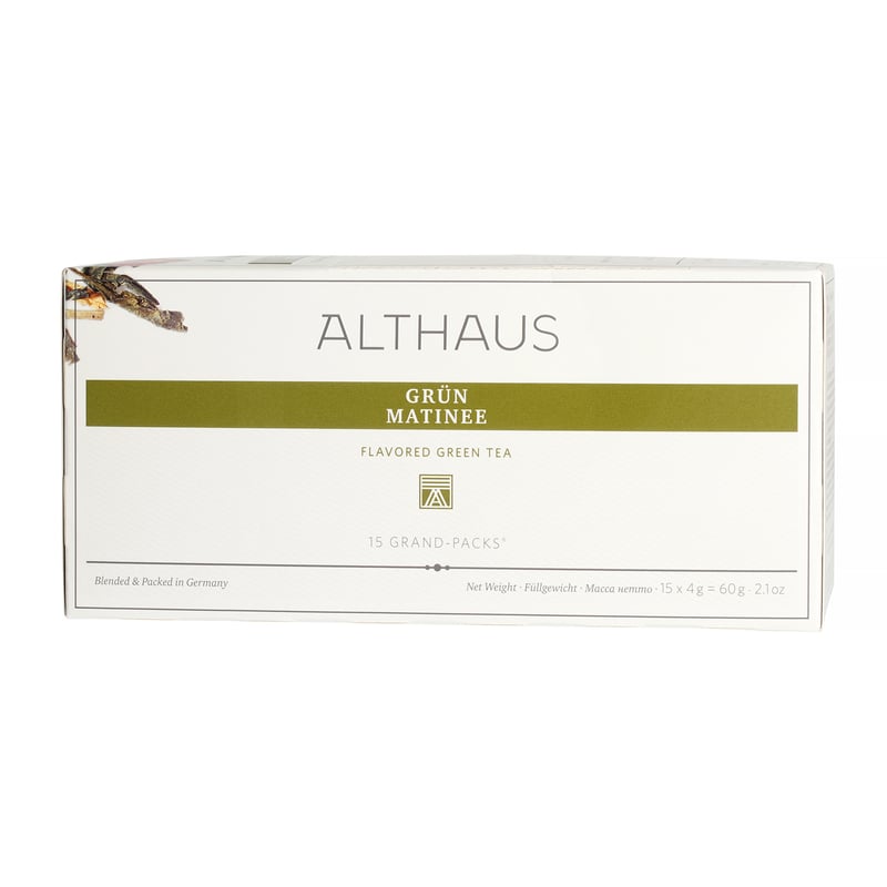 Althaus - Grun Matinee Grand Pack - Herbata 15 dużych saszetek