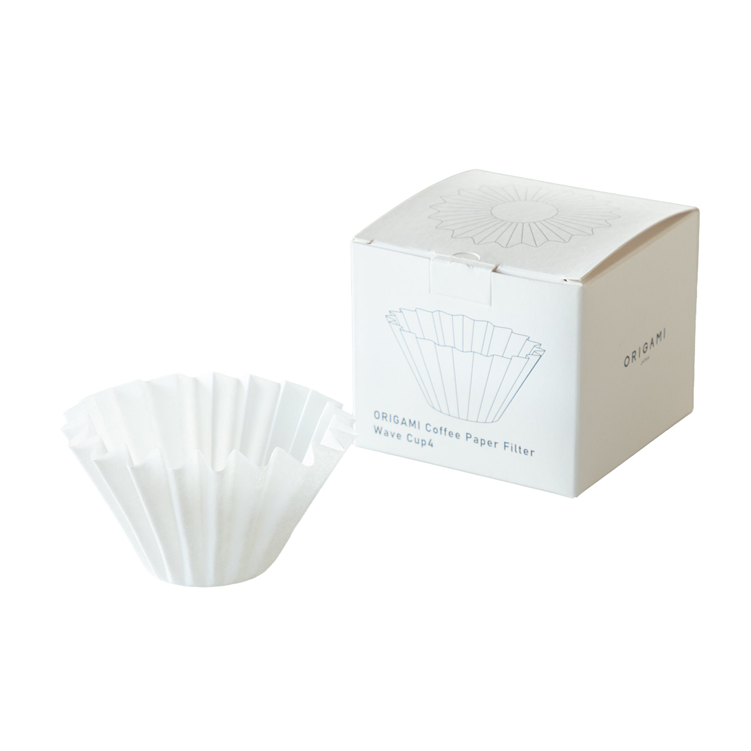 ORIGAMI - Paper Filters with a flat bottom M 50 Pieces