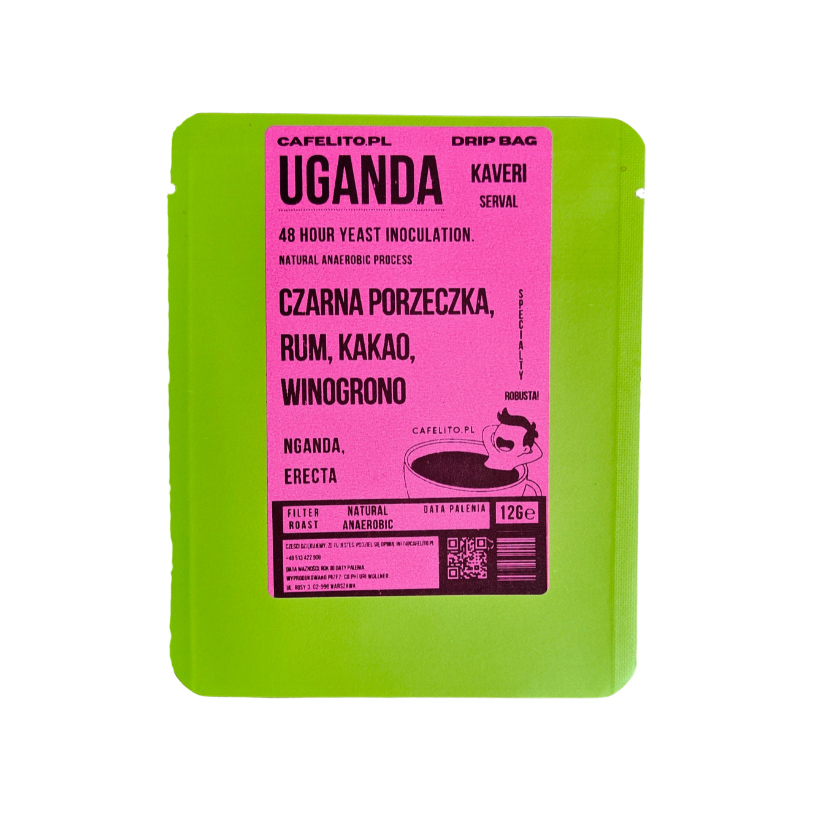 Cafelito - kawa w saszetkach Uganda Kaweri Serval Filter - 1 saszetka 12 g