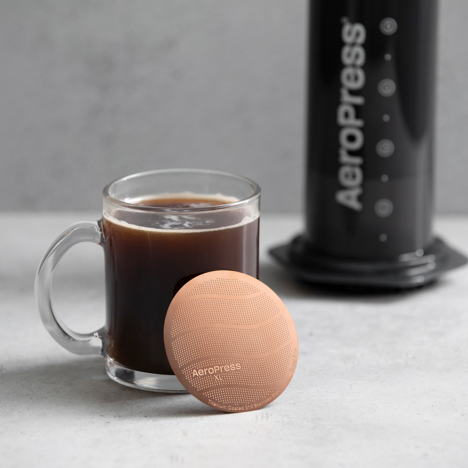 AeroPress - Złoty filtr ze stali nierdzewnej - XL