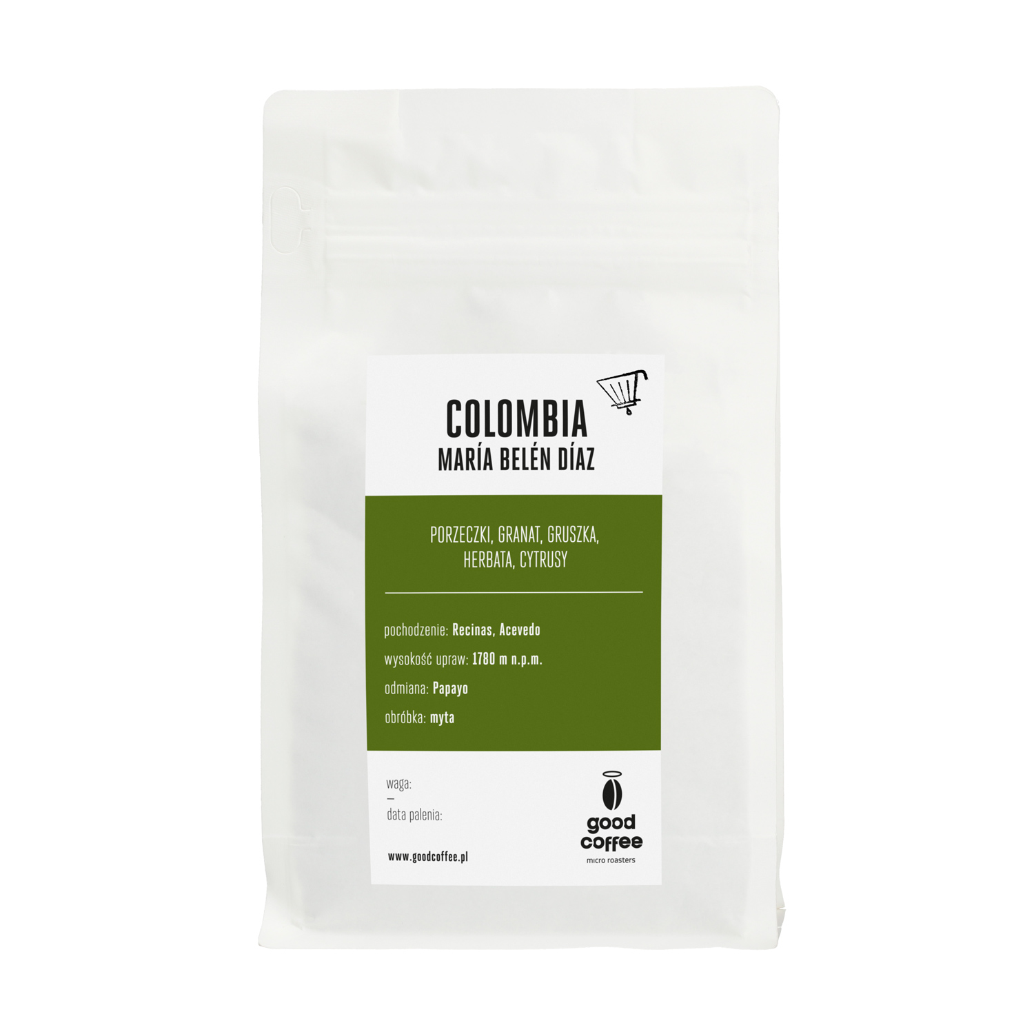 Good Coffee - kawa ziarnista Kolumbia Maria Belen Diaz Washed Espresso 250 g