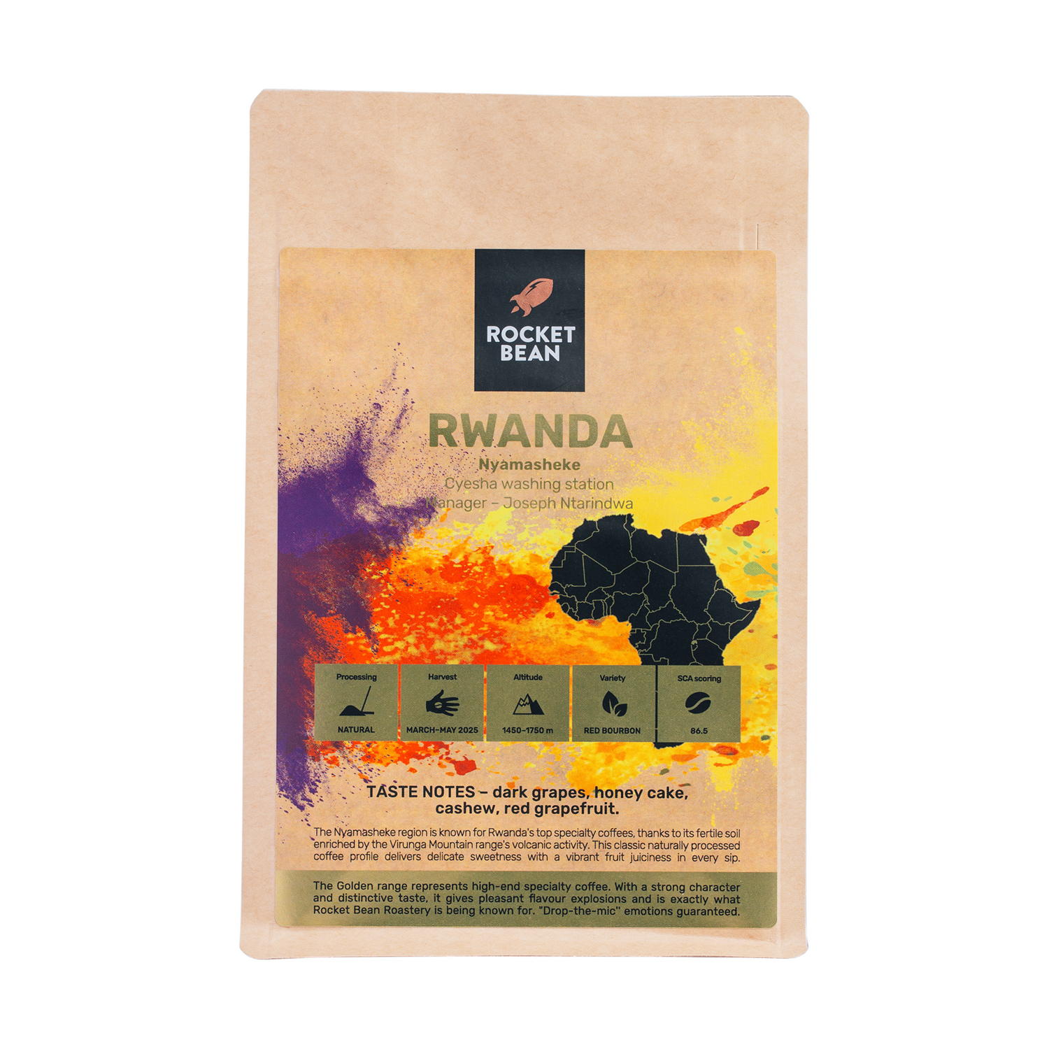 Rocket Bean - Rwanda Nyamasheke Natural Filter 200 g