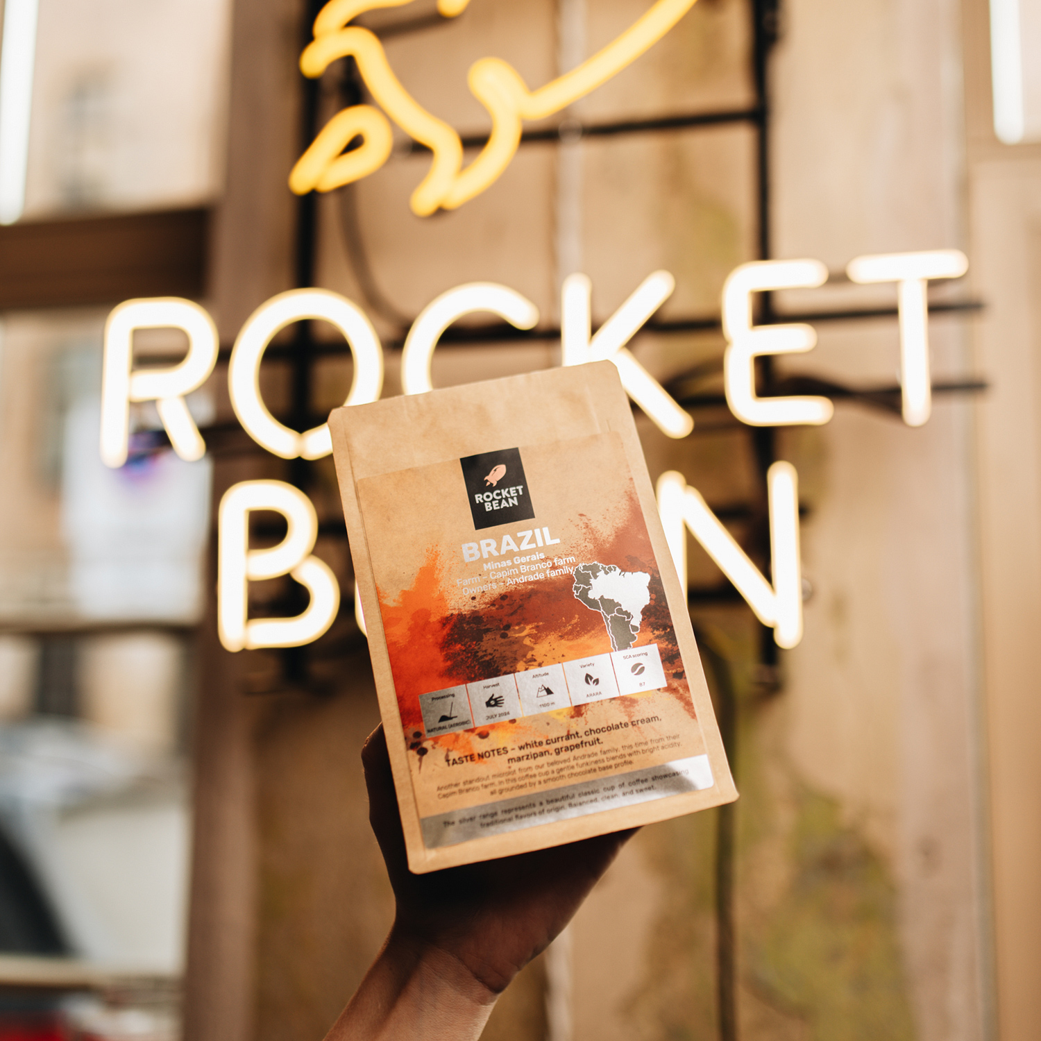 Rocket Bean - Brazil Capim Branco Natural Aerobic Filter 200 g