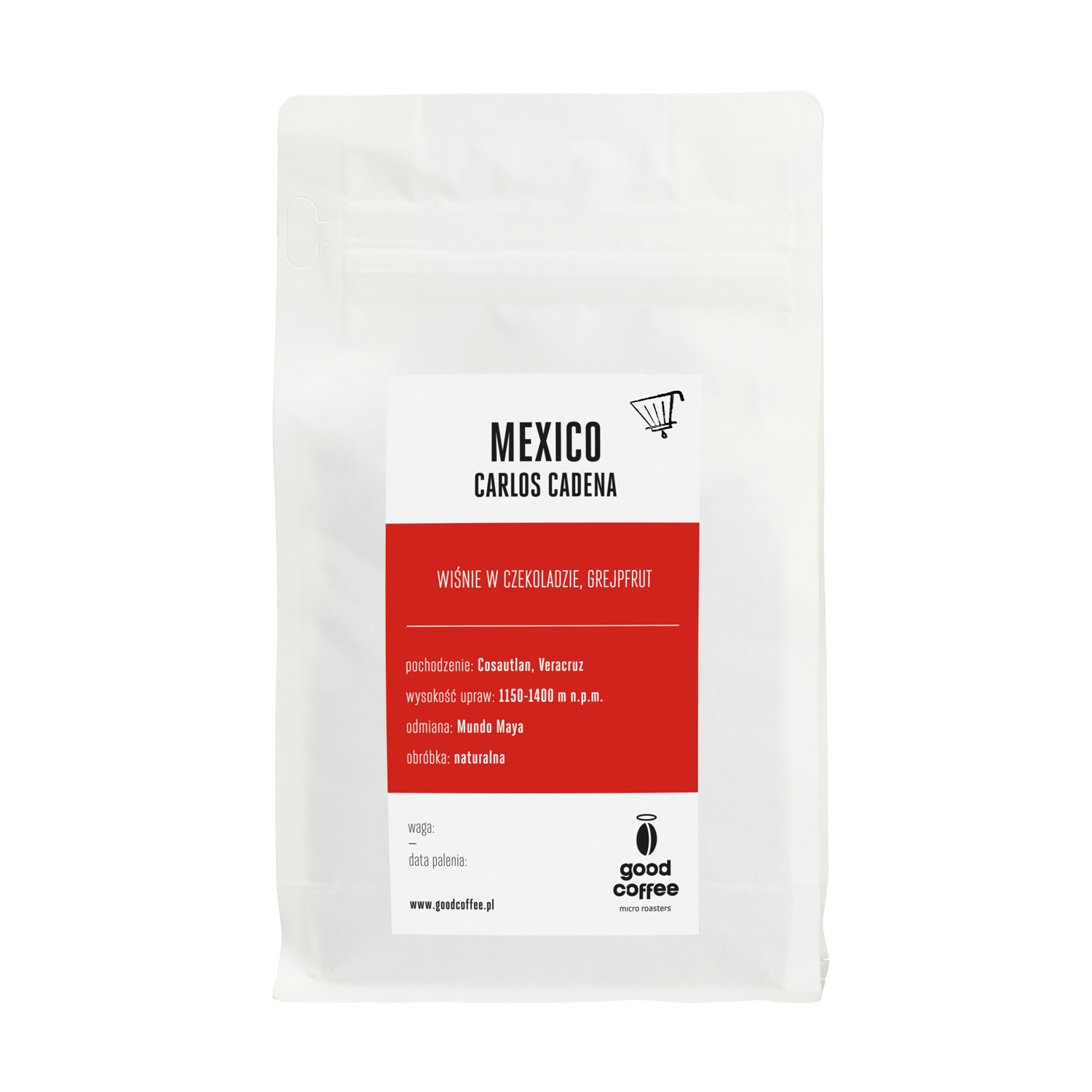 Good Coffee - kawa ziarnista Meksyk Carlos Cadena Natural Anaerobic Filter 250 g