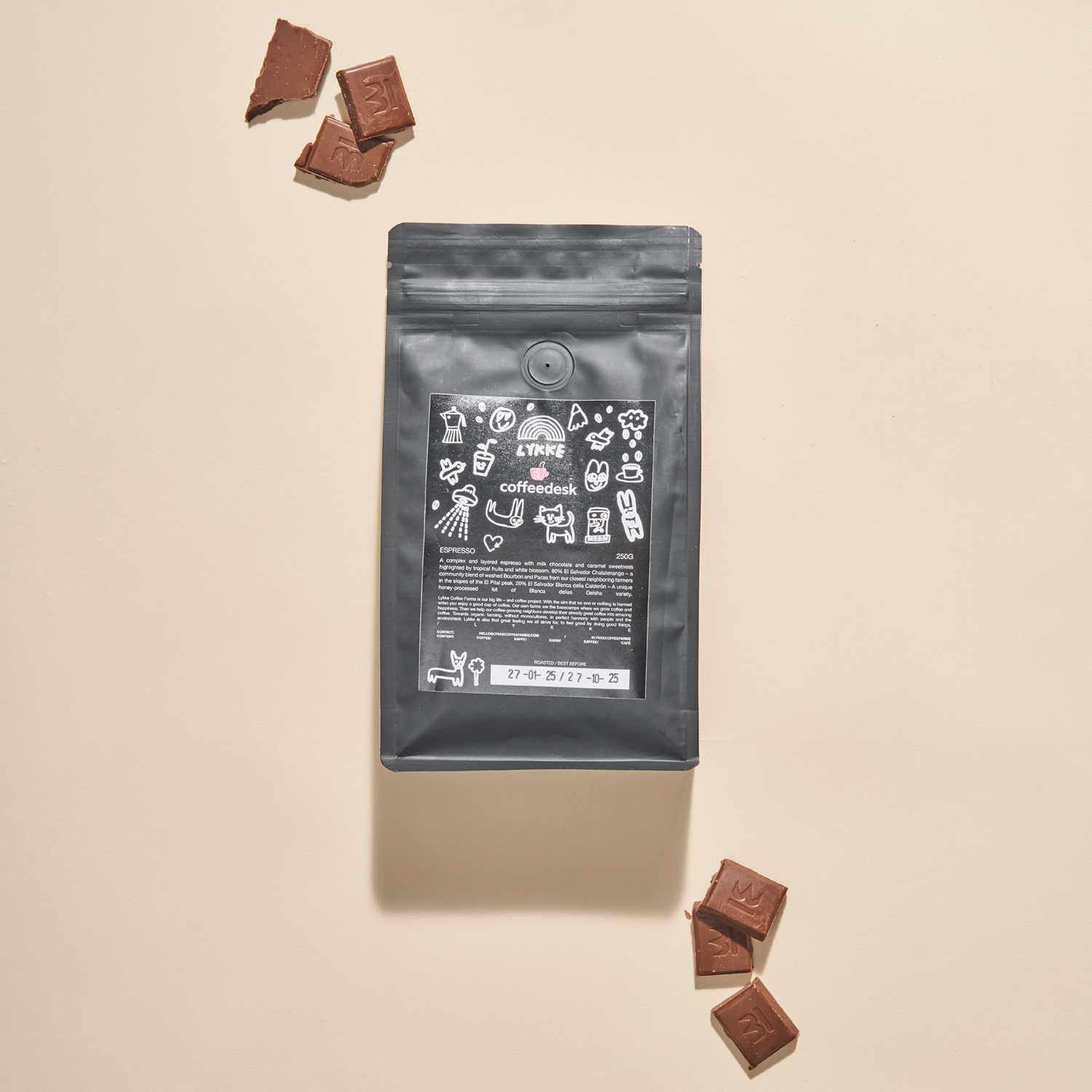 ESPRESSO MIESIĄCA: Lykke - Salwador Chalatenango Blend Espresso 250g