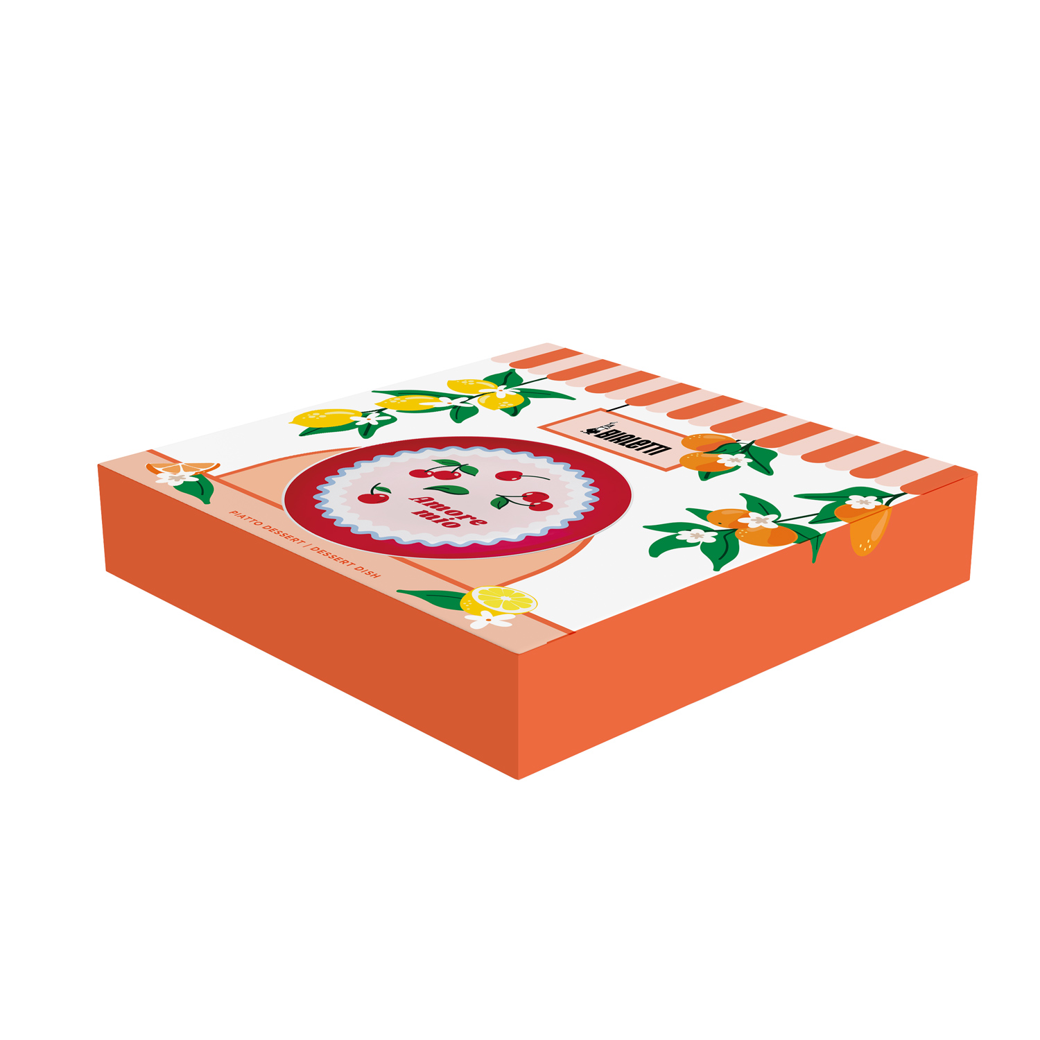 Bialetti - Fruit Vibes Talerz deserowy w wiśnie