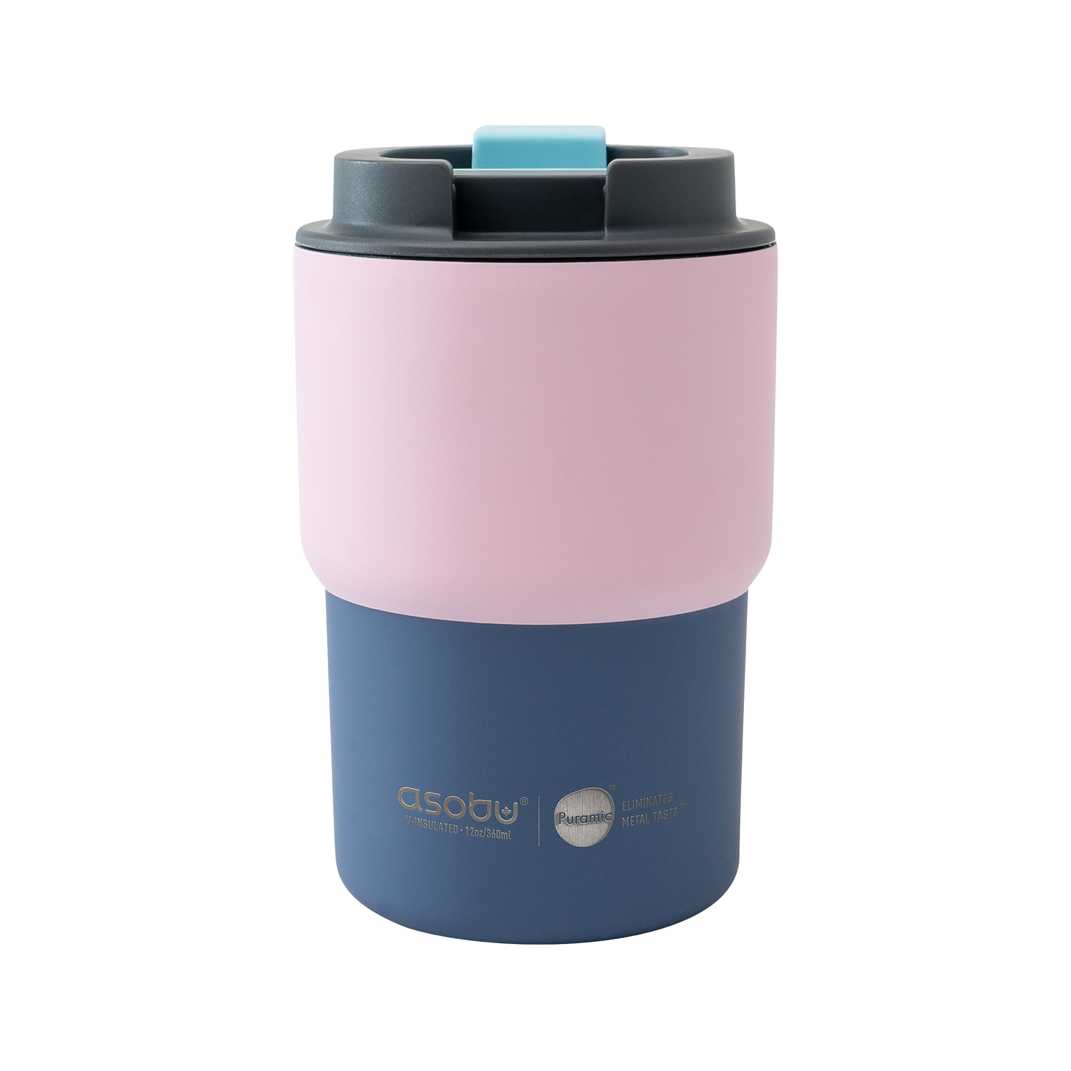 Asobu - Mini Pick Me Up Pastelowy Różowy - Kubek termiczny 360 ml