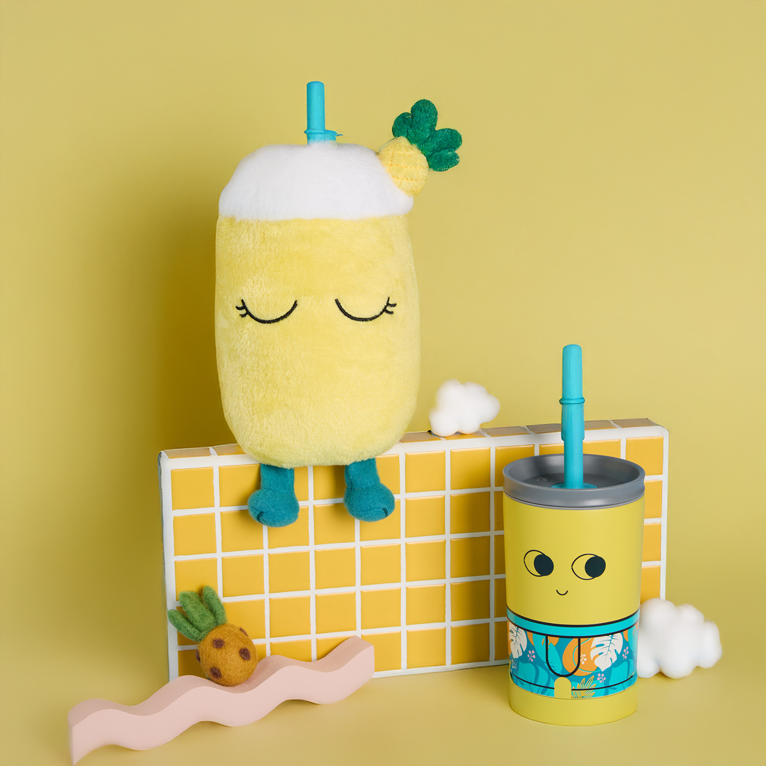 Asobu - Fuzzie Pip- Kubek termiczny z pokrowcem pluszowym 360ml