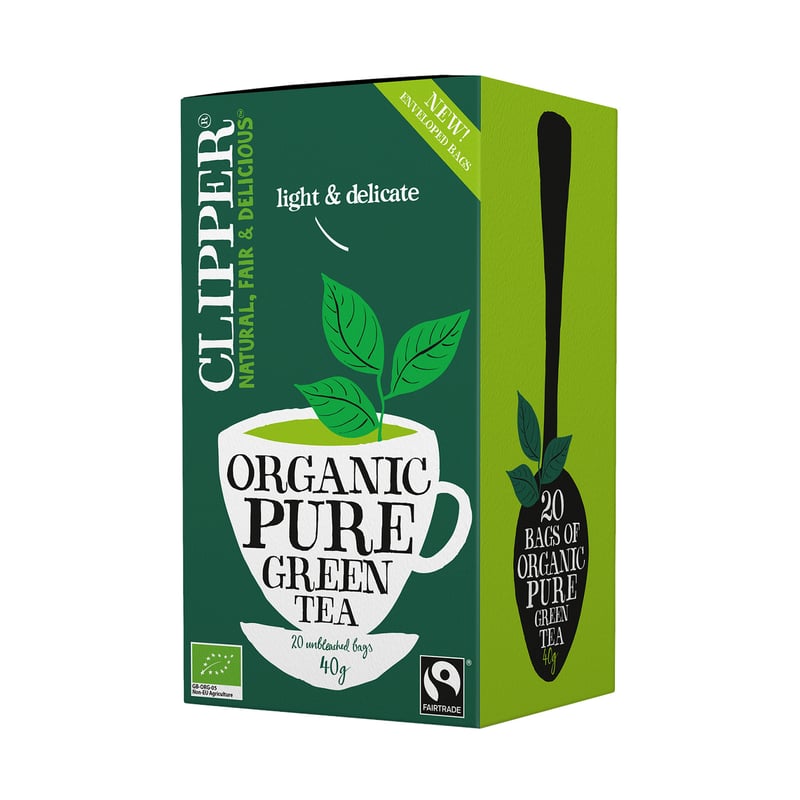 Clipper - Organic Pure Green Tea - Herbata 20 Torebek