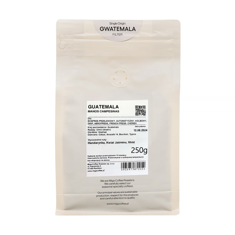 Miga Coffee - Guatemala Manos Washed Filter 250g