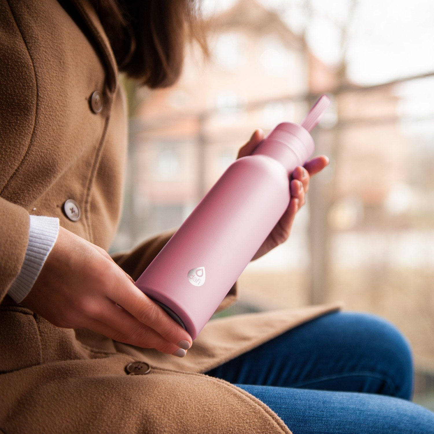 Dafi - Easy Insulated Bottle - Pink 490 ml