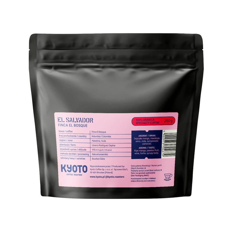 KYOTO - Colombia Finca El Bosque Natural Anaerobic Filter 250g