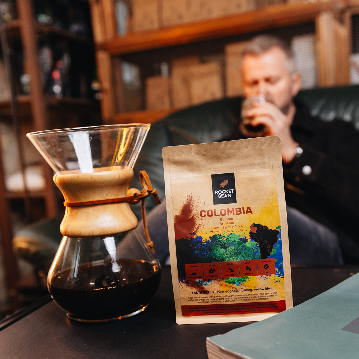 Rocket Bean - Colombia Quindio Jairo Arcila Rum Barrel Aged Filter 200 g